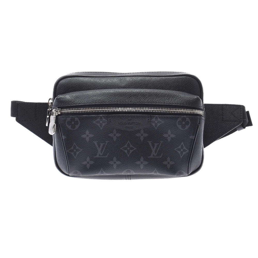 LOUIS VUITTON Taigarama Bumbag Outdoor Noir Black Leather Body Belt Bum